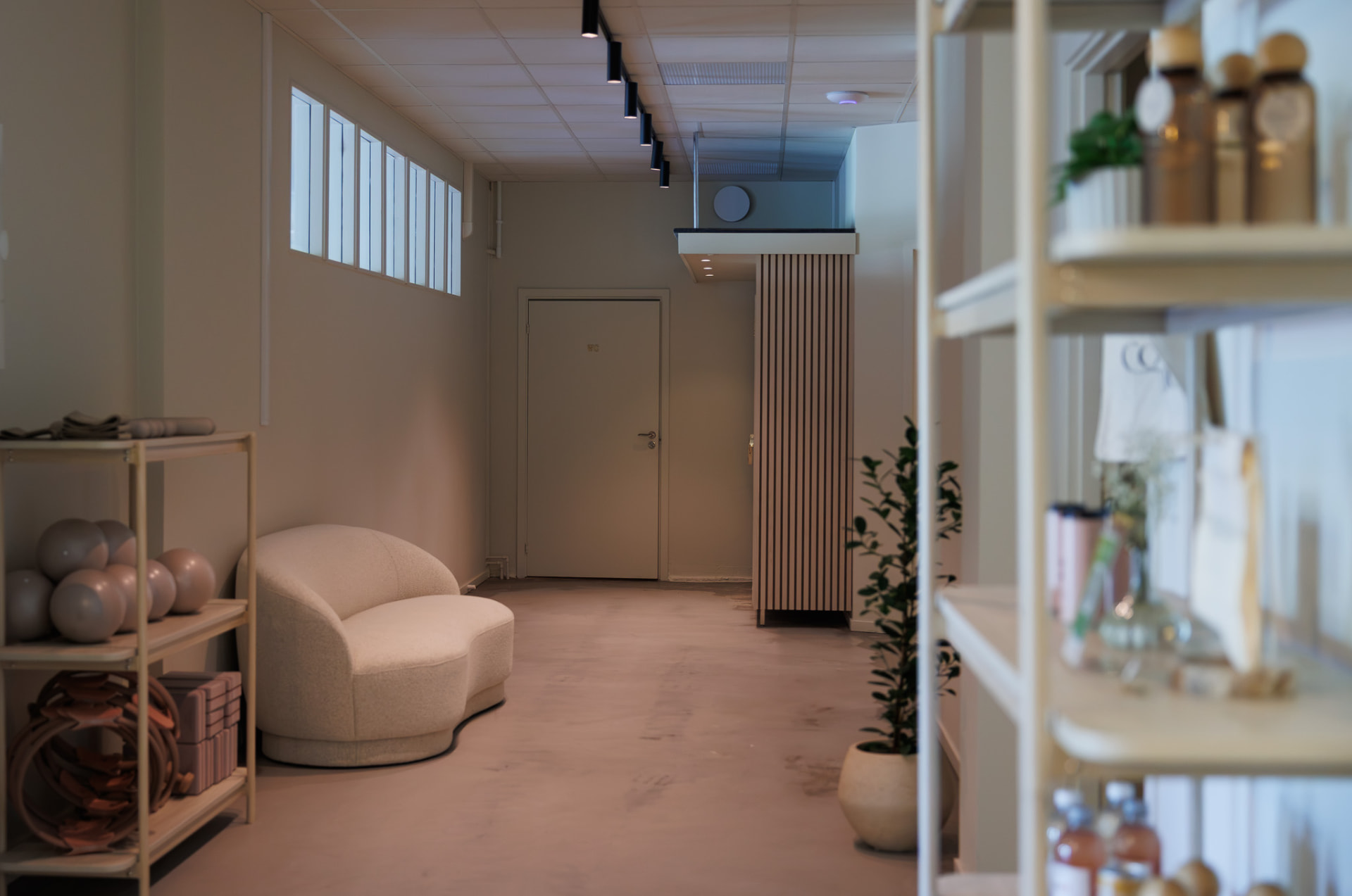 Lugn passage i Core Pilates Studio i Visby